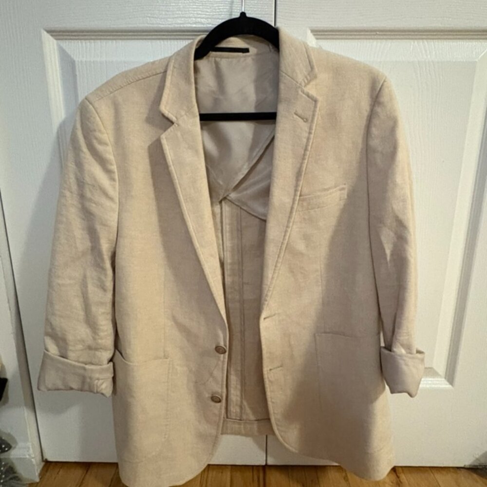 Zara linen suit Blazer (Men's) Size 40s